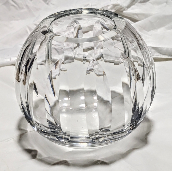 Large Vintage Hand-Cut Lead Crystal 7 Inch Rose Bowl Made in Poland - Picture 3 of 10